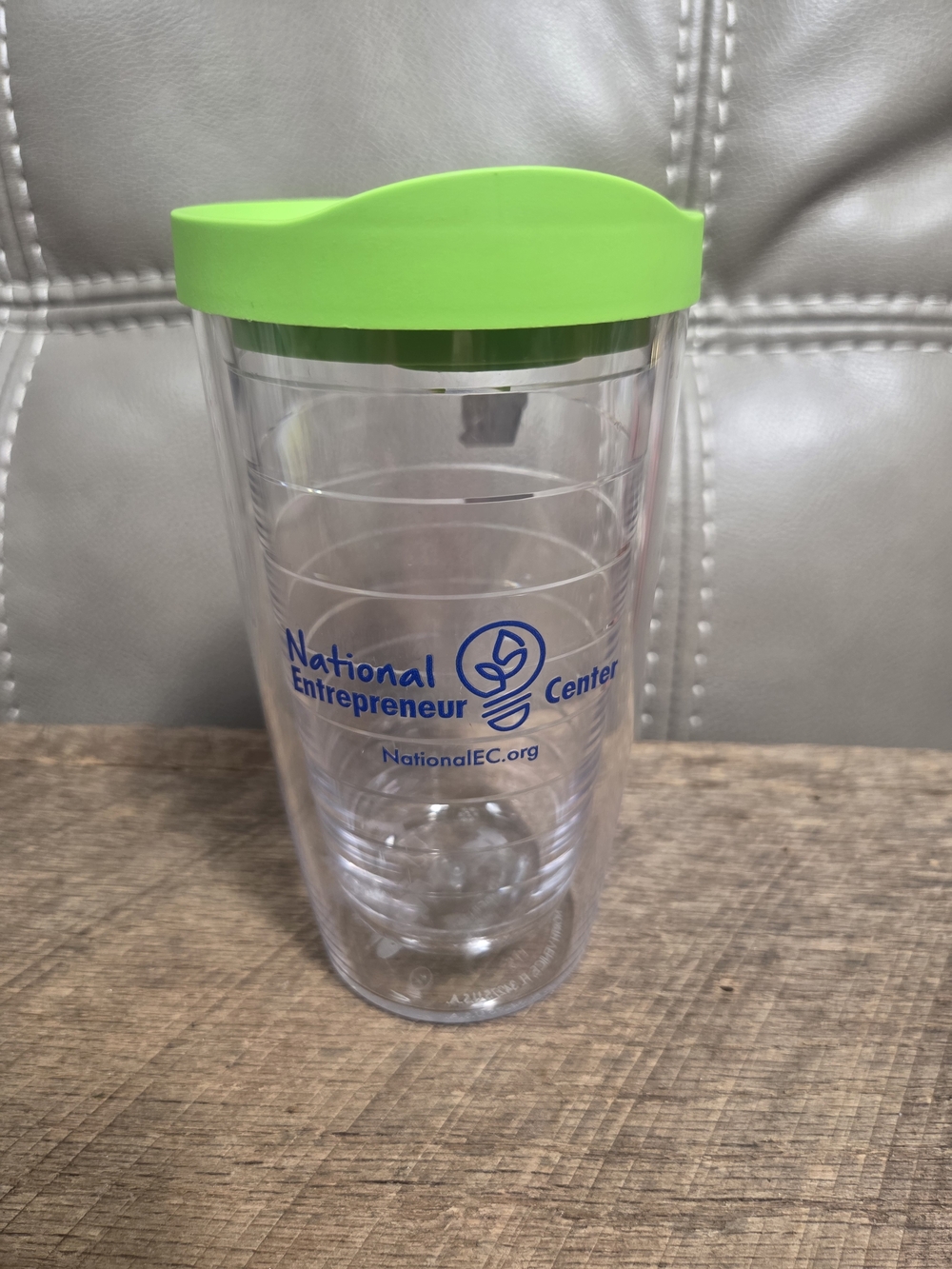 NWOT Tervis Tumbler 16oz Clear Insulated Cup National Entrepreneur Center Bin 1F
